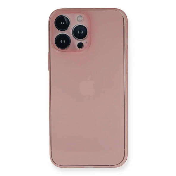 İphone 14 Pro Kılıf Pp Ultra İnce Kapak - Pembe ürün görseli 1