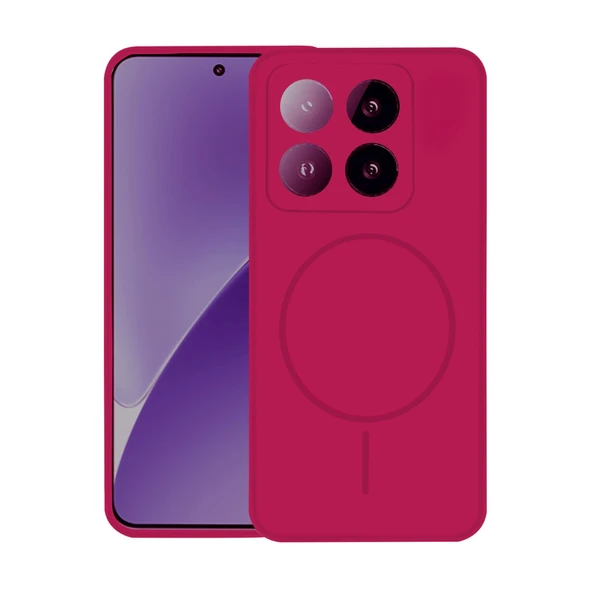 Joko Xiaomi Mi 14T Pro Kılıf Jully Magsafe Kapak - Pembe ürün görseli 1