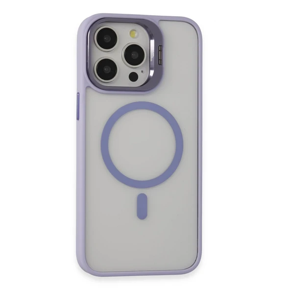 Joko İphone 15 Pro Max Kılıf Roblox Lens Magsafe Standlı Kapak - Lila ürün görseli 1