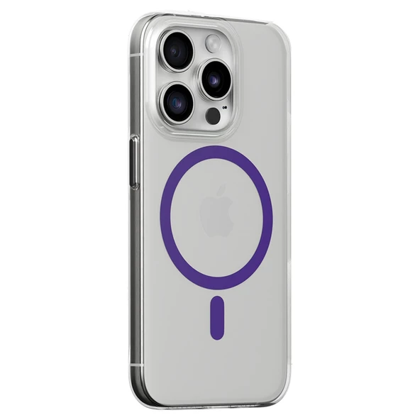Joko İphone 14 Pro Kılıf Bubble Magsafe Kapak - Mor - Resim 2