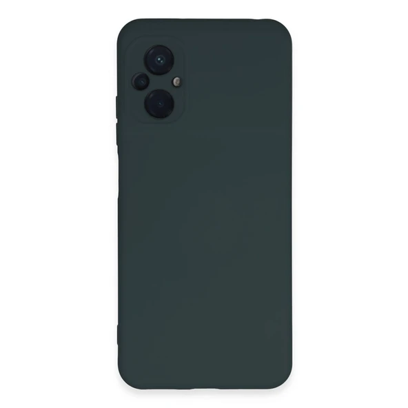 Xiaomi Poco M5 Kılıf Nano İçi Kadife Silikon - Koyu Yeşil ürün görseli 1