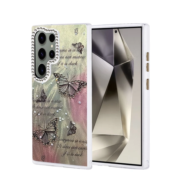 Samsung Galaxy S24 Ultra Kılıf Blade Aynalı Desenli Kapak - Desen 6 ürün görseli 1