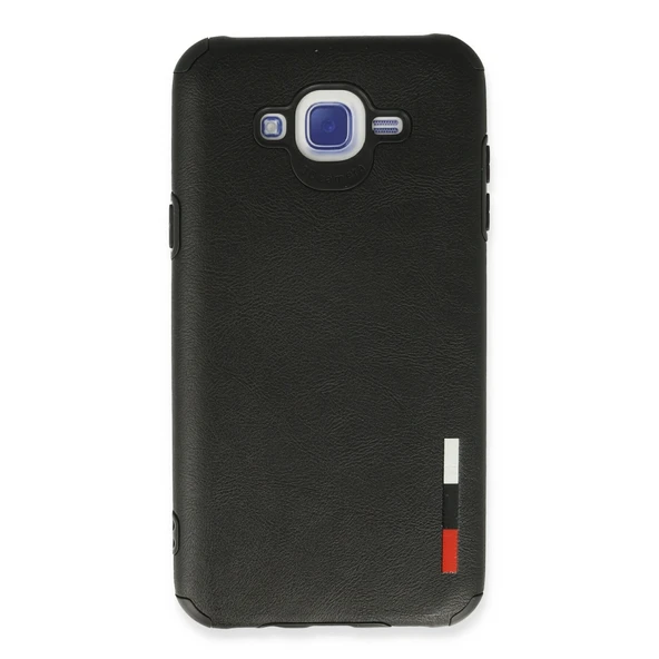 Samsung Galaxy J7 Kılıf Loop Deri Silikon - Siyah ürün görseli 1