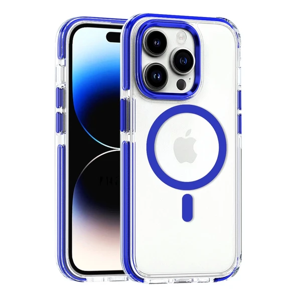 Joko İphone 15 Pro Bella Magsafe Kapak - Mavi ürün görseli 1