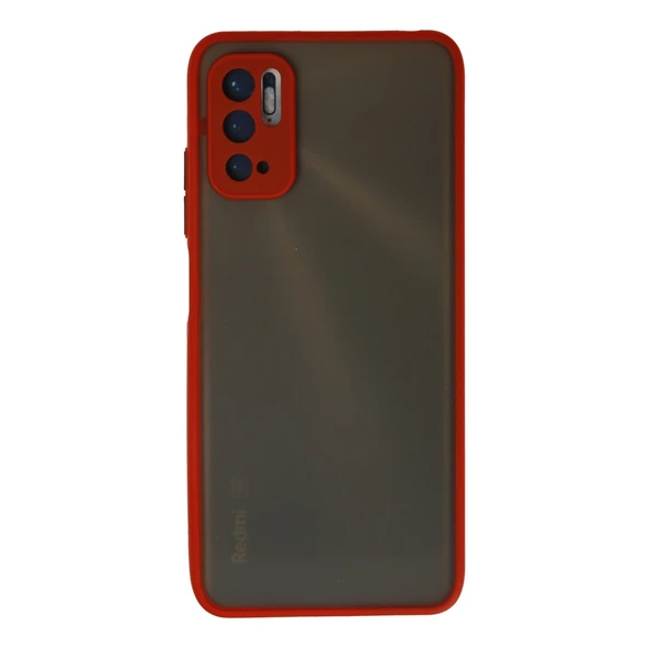 Xiaomi Redmi Note 10 5G Kılıf Montreal Silikon Kapak - Kırmızı ürün görseli 1