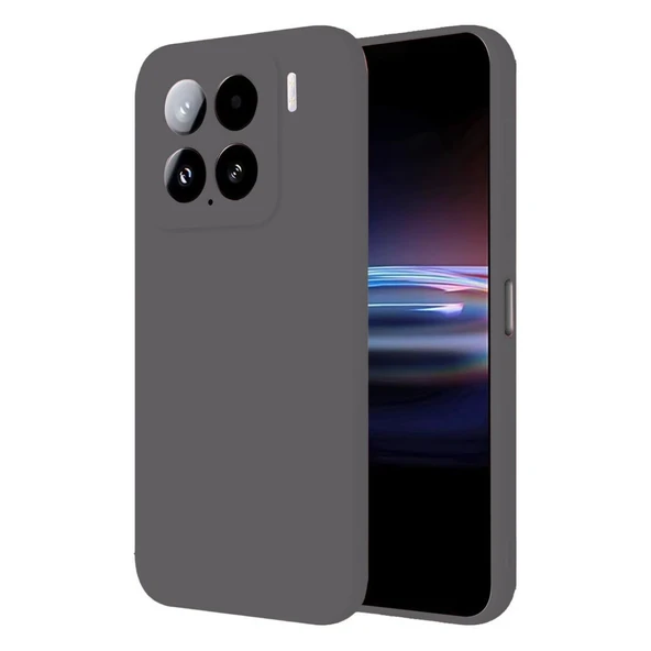 Xiaomi Mi 15 Pro Kılıf Nano İçi Kadife Silikon - Gri ürün görseli 1