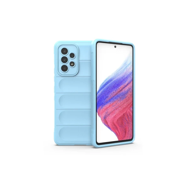 Samsung Galaxy A73 5G Kılıf Optimum Silikon - Sky Blue ürün görseli 1
