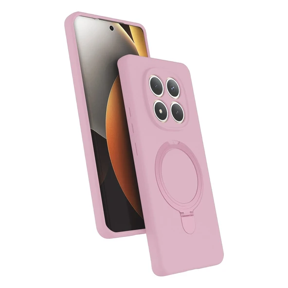 Xiaomi Redmi Note 15 4G Regal Magsafe Standlı Kapak - Açık Pembe ürün görseli 1