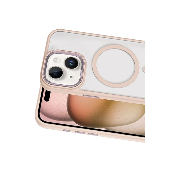Joko İphone 15 Terea Magsafe Kapak - Pembe - Resim 2