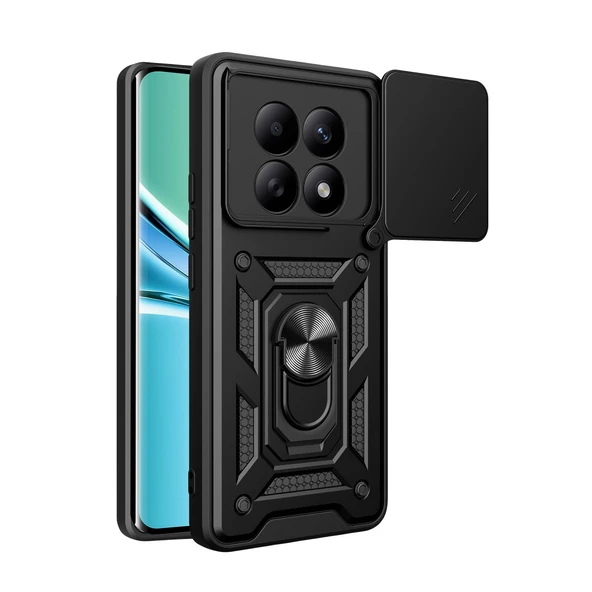Xiaomi Redmi Note 15 4G Pars Lens Yüzüklü Silikon - Siyah ürün görseli 1
