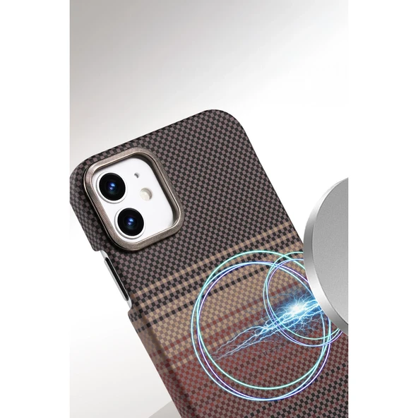 İphone 11 Vega Magsafe Kapak - Yeşil - Resim 2