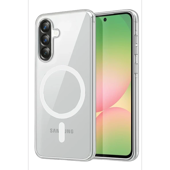 Samsung Galaxy A27 5G Combo Sert Şeffaf Magsafe Kapak - Şeffaf ürün görseli 1