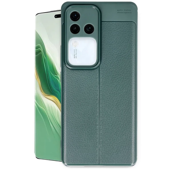 Vivo V30 5G Kılıf Auto Focus Kapak - Koyu Yeşil ürün görseli 1