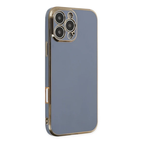 İphone 16 Pro Max Kılıf Volet Silikon - Mavi ürün görseli 1