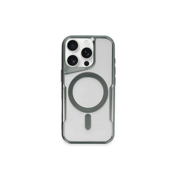 İphone 11 Pro Max Kılıf Boyi Magsafe Silikon Kapak - Yeşil ürün görseli 1