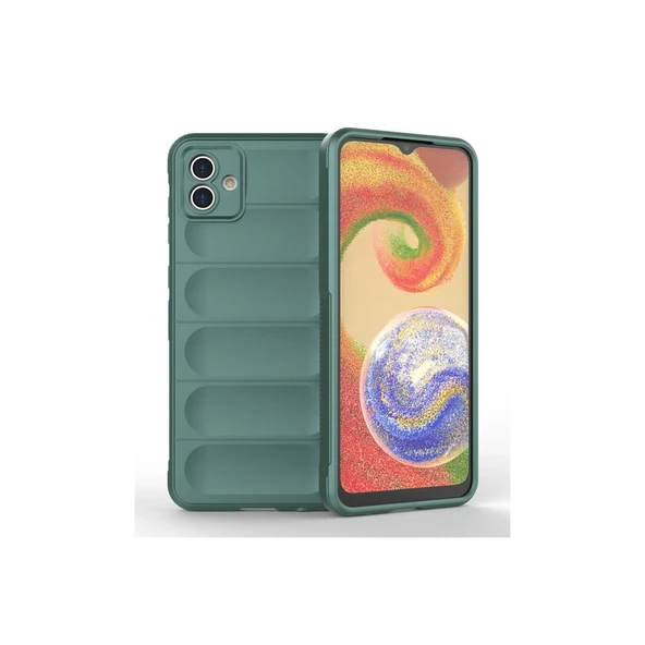 Samsung Galaxy A04E Kılıf Optimum Silikon - Koyu Yeşil ürün görseli 1