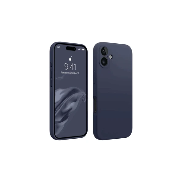 İphone 16 Plus Kılıf First Silikon - Lacivert ürün görseli 1