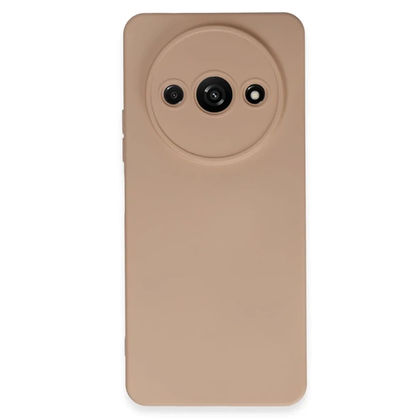 Xiaomi Redmi A3 4G Kılıf Nano İçi Kadife Silikon - Pudra ürün görseli 1