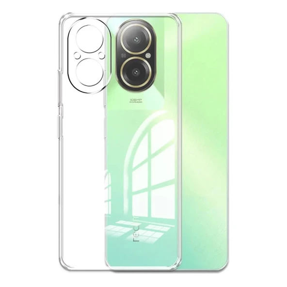 Realme 12 Lite Kılıf Lüx Şeffaf Silikon ürün görseli 1