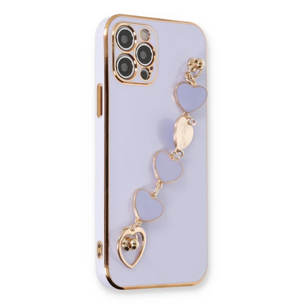 İphone 12 Pro Max Kılıf Esila Silikon - Lila ürün görseli 1