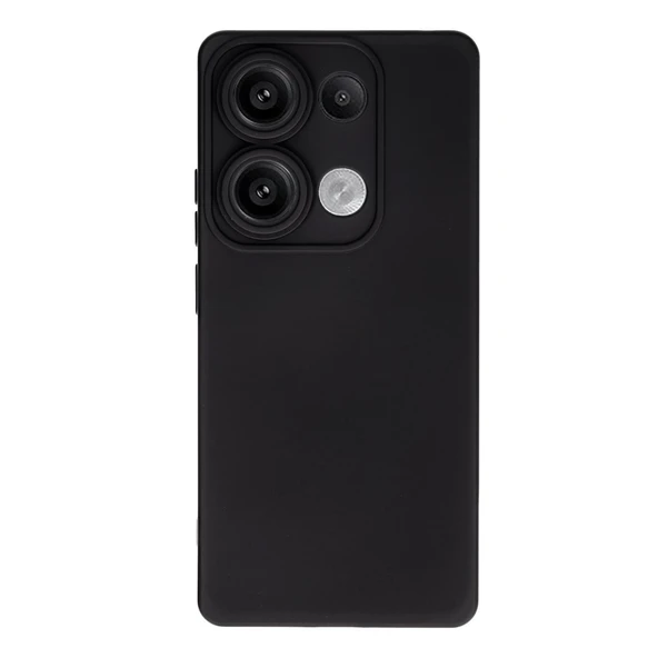 Xiaomi Redmi Note 13 4G Kılıf Nano İçi Kadife Silikon - Siyah ürün görseli 1