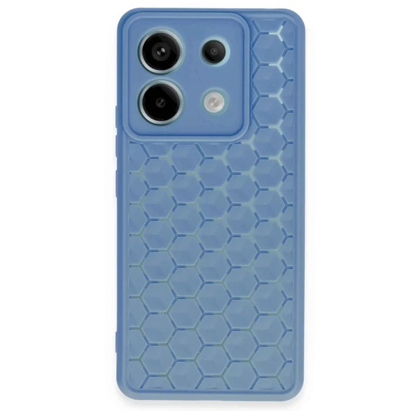Xiaomi Redmi Note 13 Pro 5G Kılıf Petek Silikon Kapak - Mavi ürün görseli 1