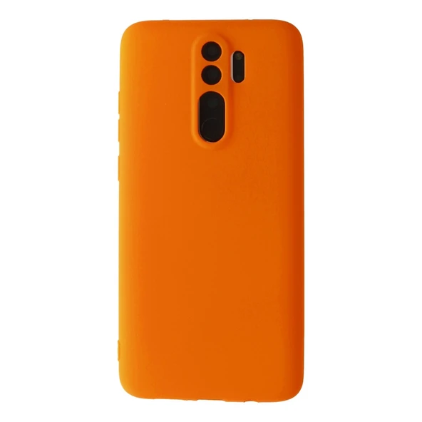 Xiaomi Redmi Note 8 Pro Kılıf First Silikon - Turuncu ürün görseli 1