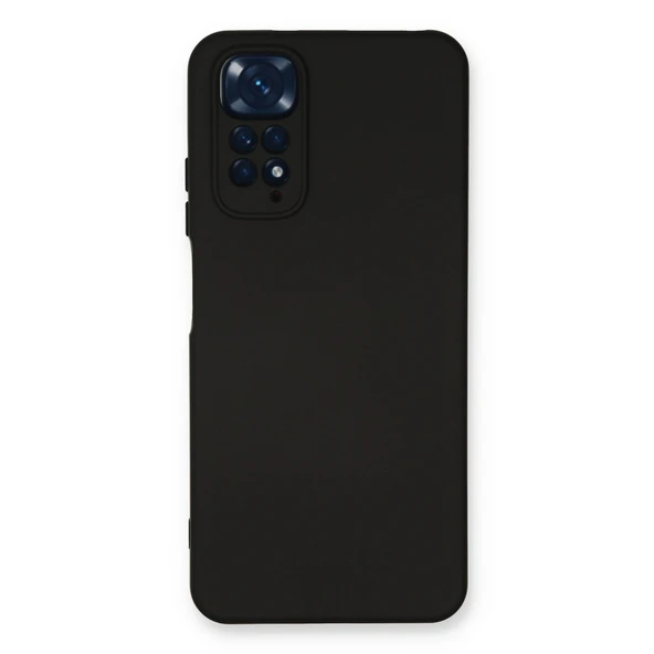 Xiaomi Redmi Note 11 Kılıf Nano İçi Kadife Silikon - Siyah ürün görseli 1