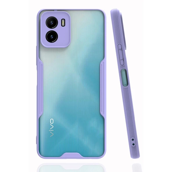 Vivo Y15S Kılıf Platin Silikon - Lila ürün görseli 1