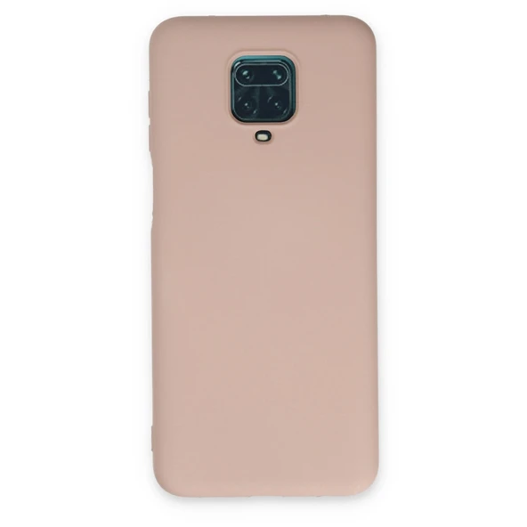 Xiaomi Redmi Note 9 Pro Kılıf Nano İçi Kadife Silikon - Pudra ürün görseli 1