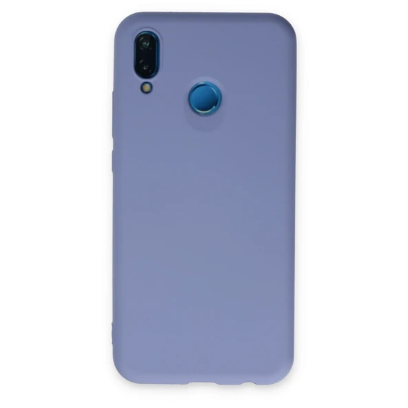 Huawei P20 Lite Kılıf Nano İçi Kadife Silikon - Lila ürün görseli 1