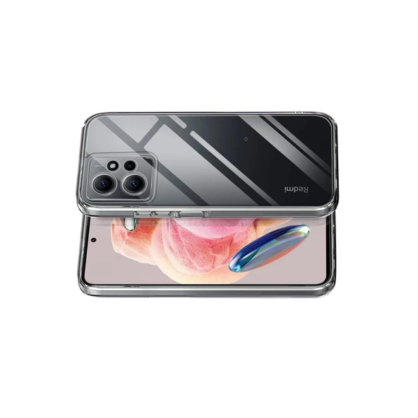 Xiaomi Redmi Note 12 4G Kılıf Lüx Şeffaf Silikon - Resim 3