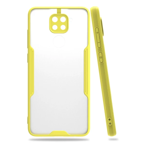 Xiaomi Redmi Note 9 Kılıf Platin Silikon - Sarı ürün görseli 1