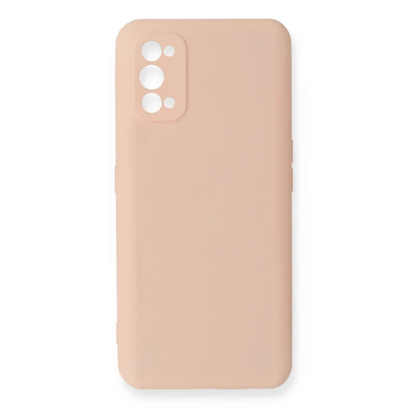 Realme 7 Pro Kılıf Nano İçi Kadife Silikon - Pudra ürün görseli 1
