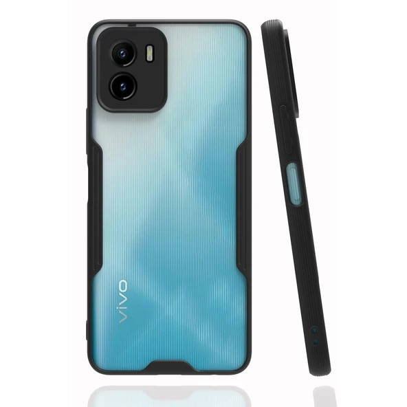 Vivo Y15S Kılıf Platin Silikon - Siyah ürün görseli 1