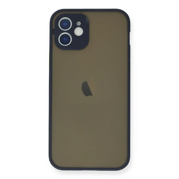 İphone 12 Mini Kılıf Montreal Silikon Kapak - Lacivert ürün görseli 1