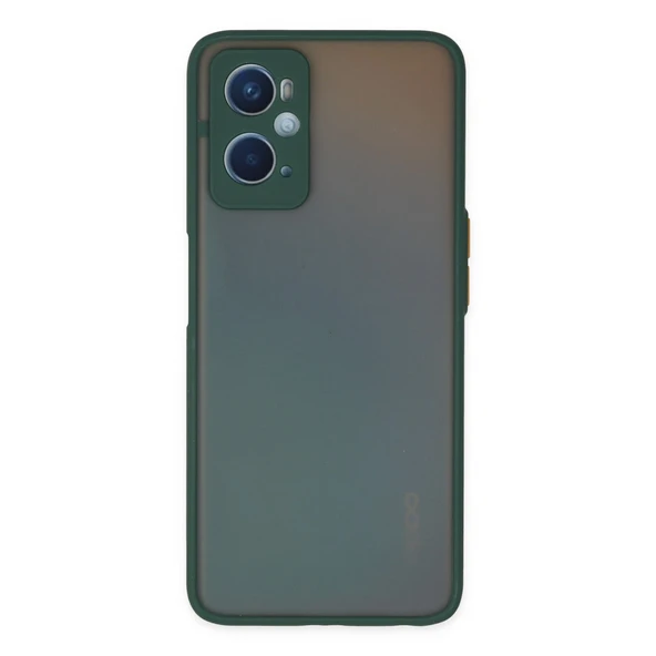 Oppo A96 Kılıf Montreal Silikon Kapak - Yeşil ürün görseli 1