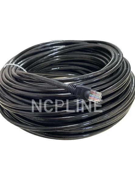 100 m 100 mt 100 Metre Cat6 İnternet Ağ Kablosu 23 AWG Kalın Çift Katmanlı Dış Mekan Uygun ürün görseli 1