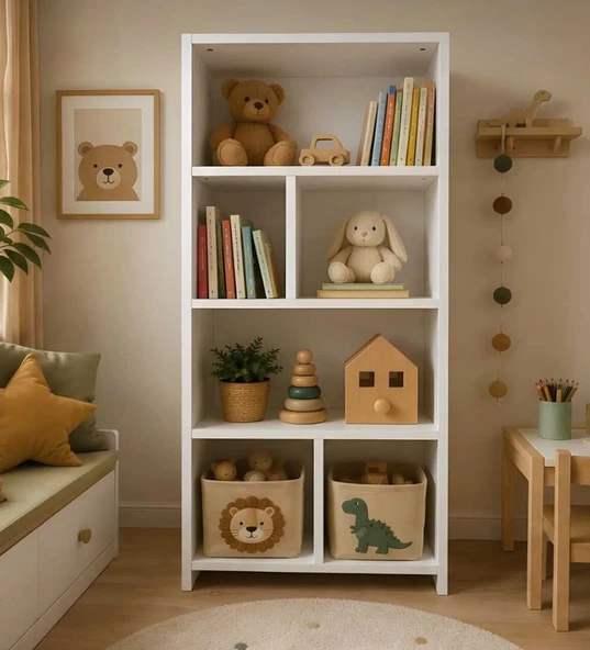 Pema Home %100 mdf çocuk kitaplığı ürün görseli 1