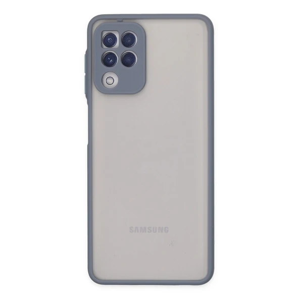 Samsung Galaxy A22 Kılıf Montreal Silikon Kapak - Gri ürün görseli 1