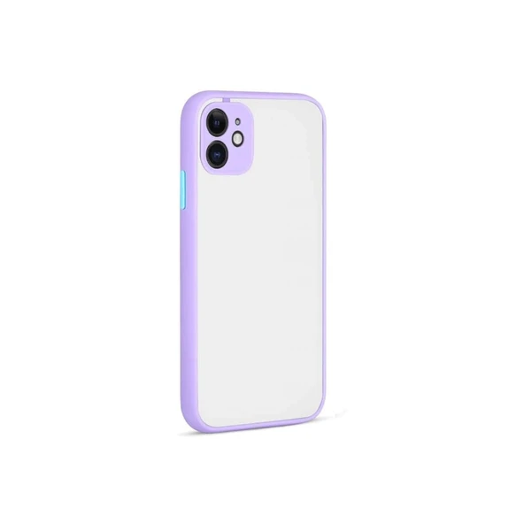 İphone 12 Kılıf Montreal Silikon Kapak - Mor ürün görseli 1