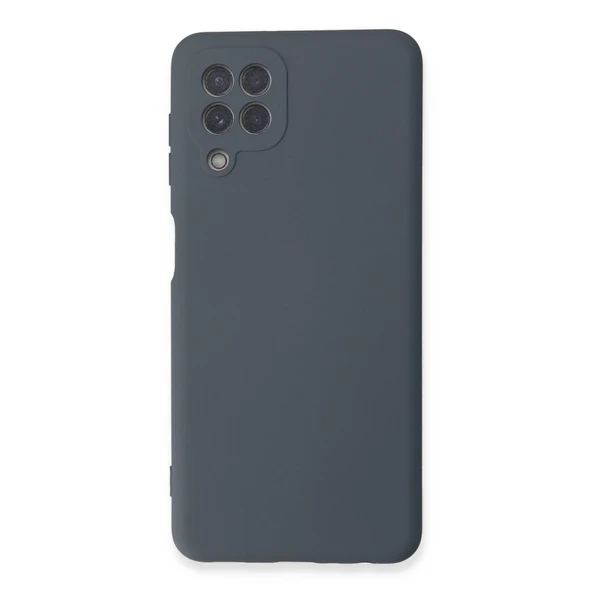 Samsung Galaxy A22 Kılıf Nano İçi Kadife Silikon - Gri ürün görseli 1