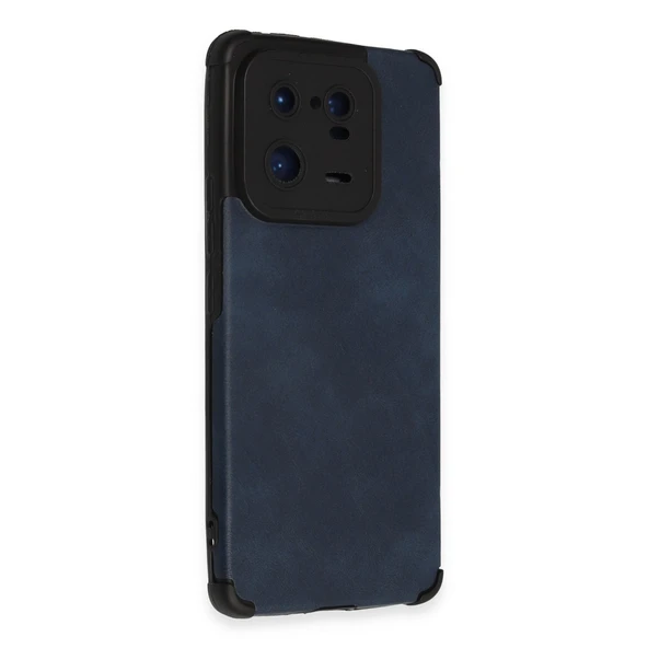 Xiaomi Mi 13 Pro Kılıf Loop Deri Silikon - Lacivert - Resim 2