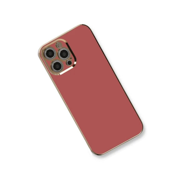 İphone 12 Pro Max Kılıf Volet Silikon - Kırmızı - Resim 2