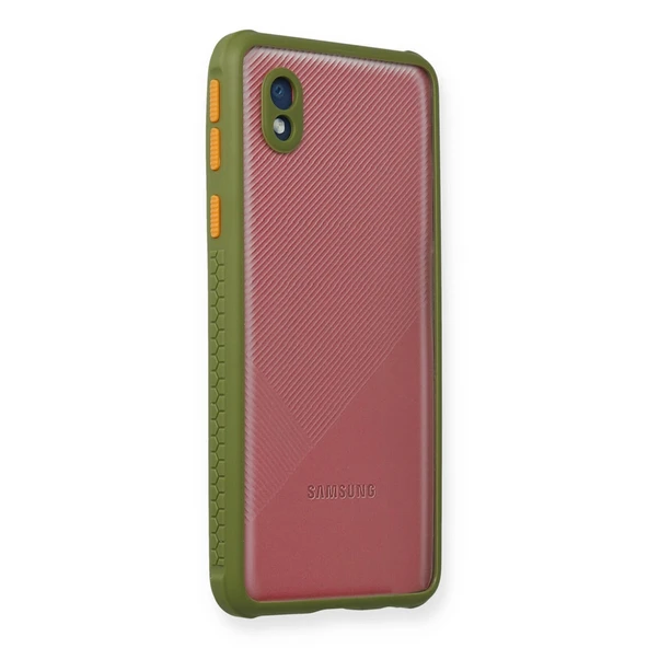 Samsung Galaxy A01 Core Kılıf Miami Şeffaf Silikon - Yeşil ürün görseli 1