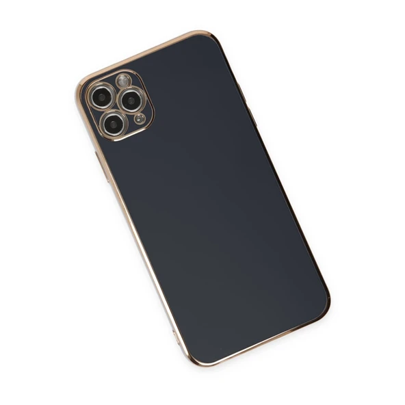 İphone 11 Pro Max Kılıf Volet Silikon - Siyah - Resim 2