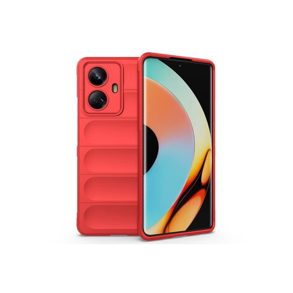 Realme 10 Pro 5G Kılıf Optimum Silikon - Kırmızı ürün görseli 1