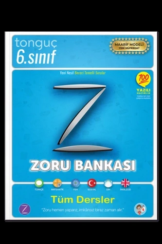 Tonguç 6.Sınıf Tüm Dersler Zoru Bankası Maarif Modeli ürün görseli 1