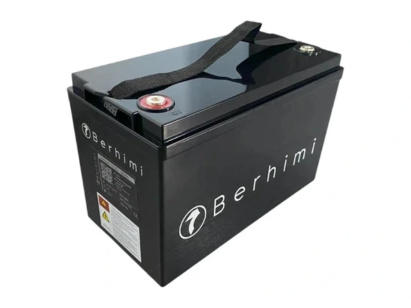 Berhimi 12V 100 Amper 4000 DOD BT Marin/Karavan IP67 Lifepo4 Lityum Akü ürün görseli 1