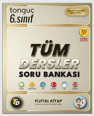 Tonguç 6.Sınıf Tüm Dersler Soru Bankası Maarif Modeli ürün görseli 1